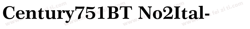 Century751BT No2Ital字体转换